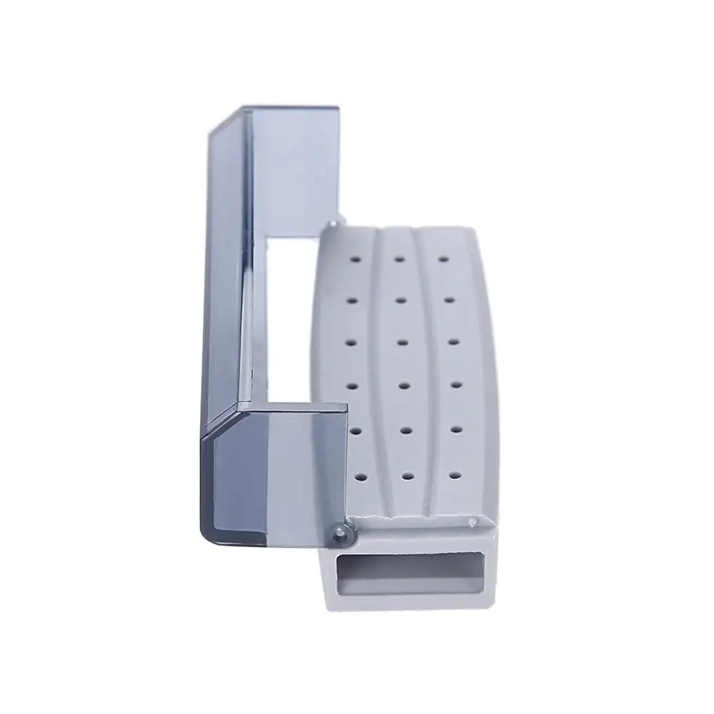 18 Holes Disinfection Box Case Dental Bur Burs Block Autoclavable Dentist Tool Dentist Instrument Dental Case Holder Oral Tool - Color: Grey