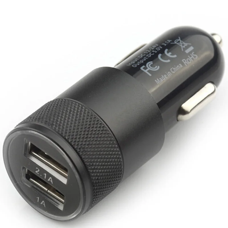 

Dual USB Charger Cigarette Lighter Socket Charging Aluminum alloy LED 2 IN 1 Universal 2018