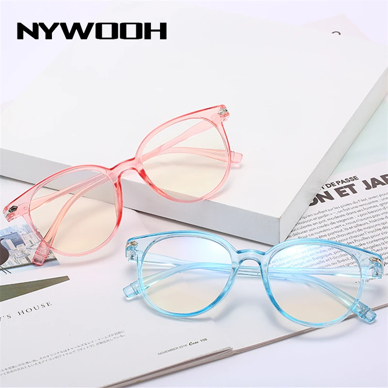 NYWOOH готовые очки для близорукости женщин и мужчин прозрачные студентов