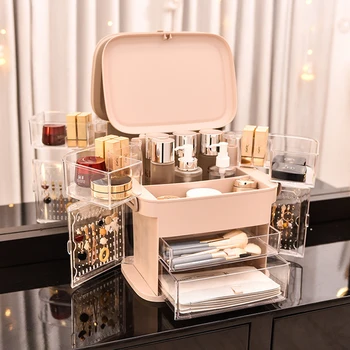 

Cosmetic Storage Box Dresser Transparent Storage Box Acrylic Jewelry Shelf
