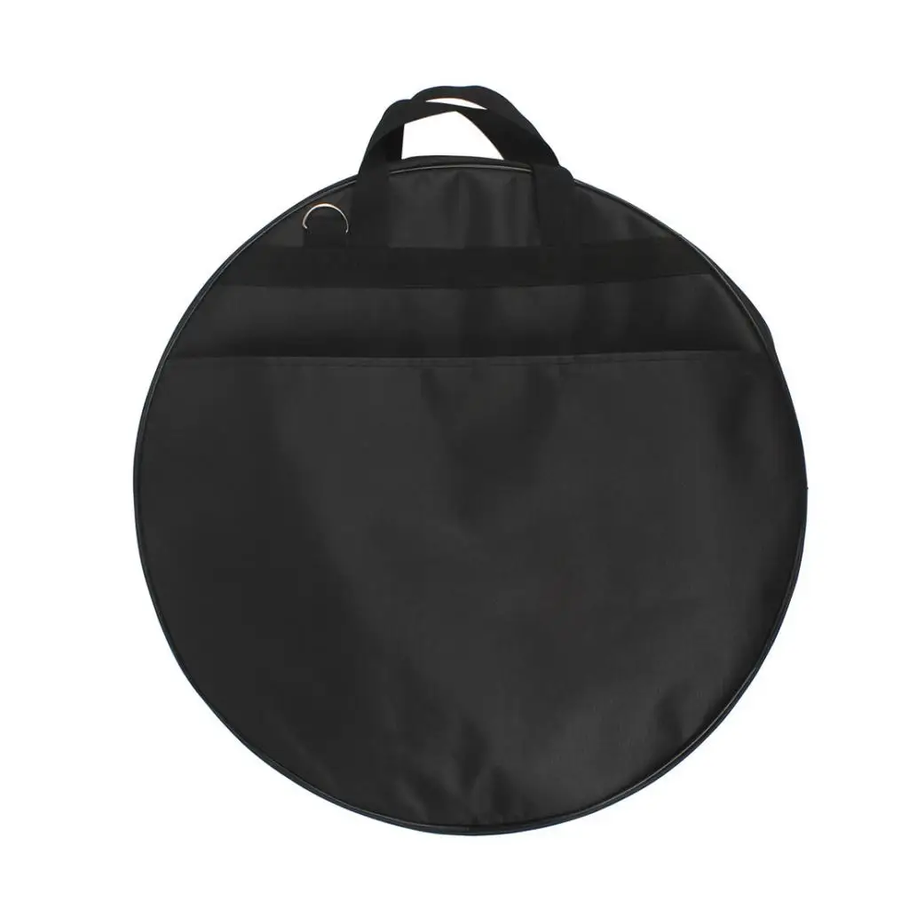Durable Cotton 21inch Cymbal Storage Bag Case Hand Carry Bag Holder Black 540 x 130mm