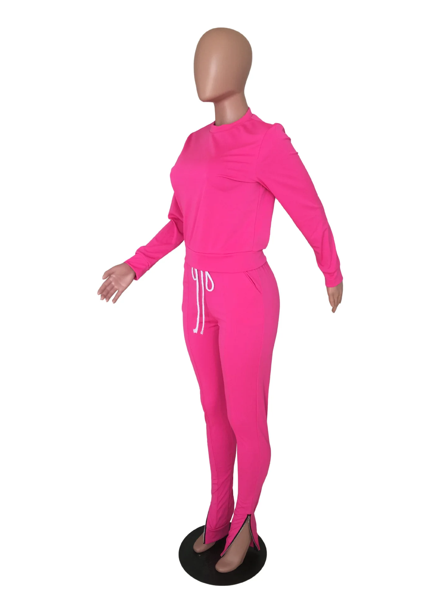 Женский спортивный костюм из двух частей, топ и спортивные штаны, леггинсы, сексуальный облегающий спортивный костюм из 2 предметов