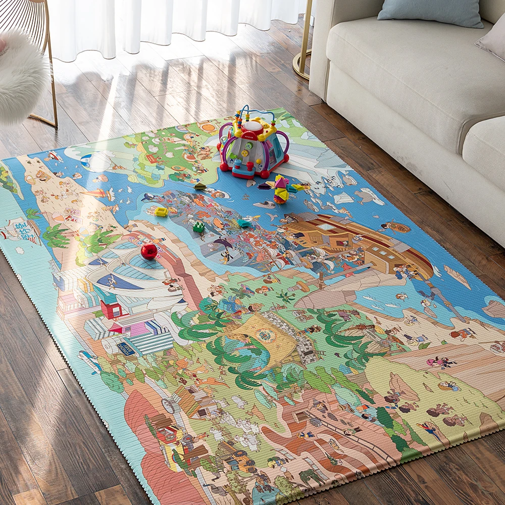 

Baby Crawling Play Mat XPE Environmental Protection Carpet Fun Marine Vessel Odorless Living Room For Children Activity Mat