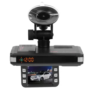 

VGR1-S 3 in 1 Car DVR Dash Cam Auto Voice Alert Vehicle Speed Display GPS Track Playback Radar Detector for Russia