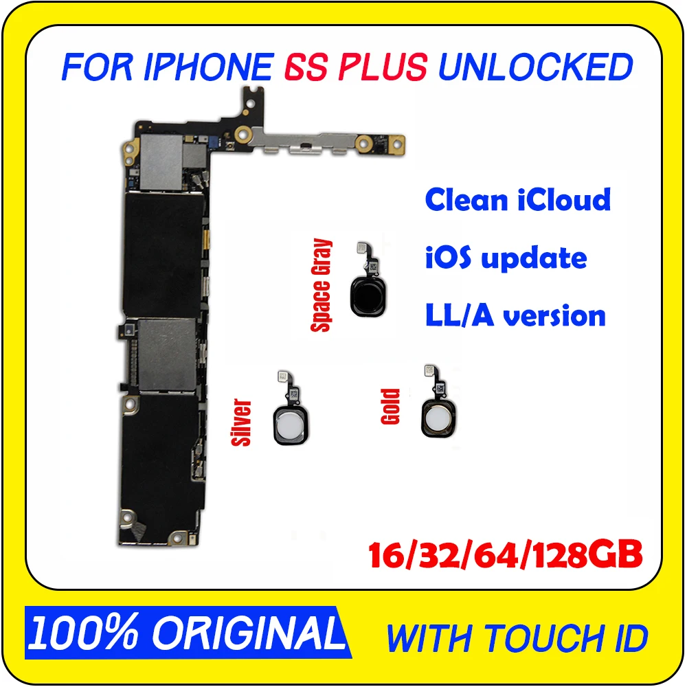 Материнская плата для iPhone 6S 5 дюйма материнская Plus системная iOS с полным