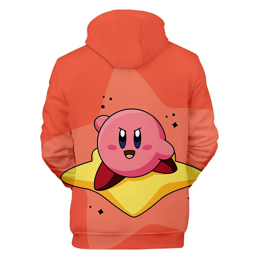 Kirby/толстовка с объемным капюшоном для мальчиков и девочек; Новое поступление; Модные Повседневные детские толстовки с капюшоном; пуловер; детские толстовки с объемным принтом; Cпортивные костюмы толстовки
