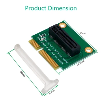 

M.2 NGFF Key M to Mini PCI-E Adapter NGFF B+M Key to MSATA Converter for 2280 NVME SSD