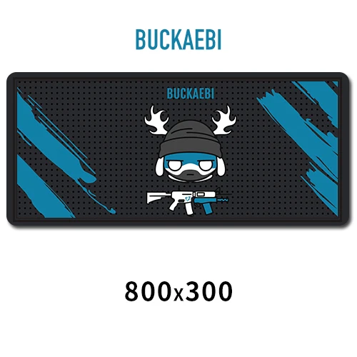 BUCKAEBI Rainbow Six Siege коврик для мыши резиновый 800x300 мм супер большие коврики для компьютерной мыши игровой коврик для клавиатуры XL для настольного ноутбука ПК - Цвет: BUCKAEBI