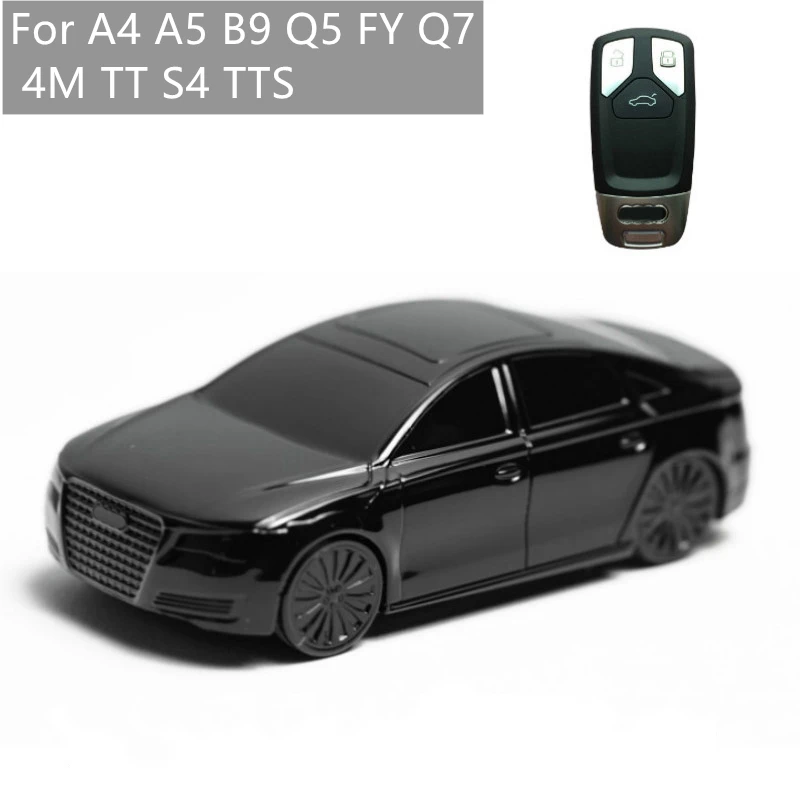 

Car Model Car Keychain Car Key Case Cover Fob Holder Suitable For AUDI A4 A5 B9 Q5 FY Q7 4M TT S4 TTS Key Case Car Modification