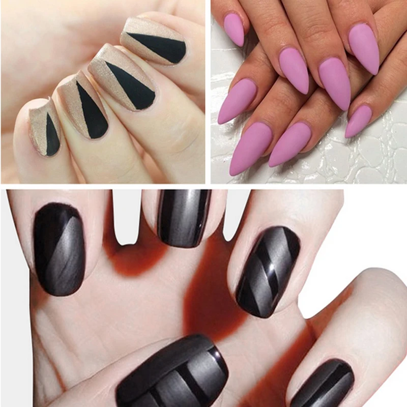 Zation Nail Design Frosted Surface Gel Nail Polish Transparent Color Matte Top Coat Nail UV Gel 5