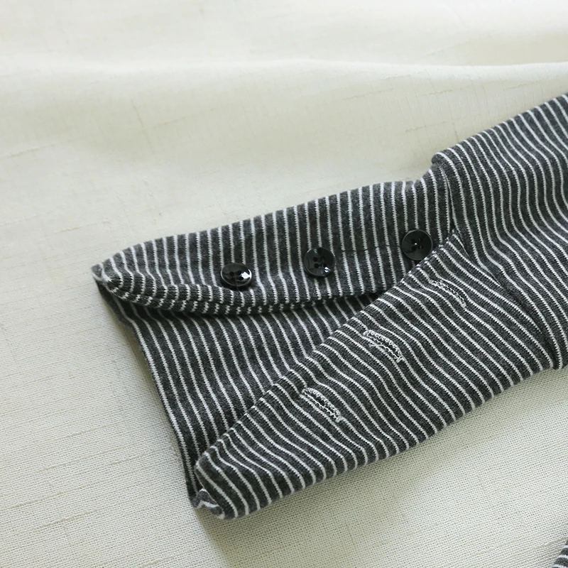 Осенняя новая футболка с высоким воротником, Женская водолазка, облегающая черно-белая полосатая футболка, облегающая блузка с длинным рукавом, большой размер