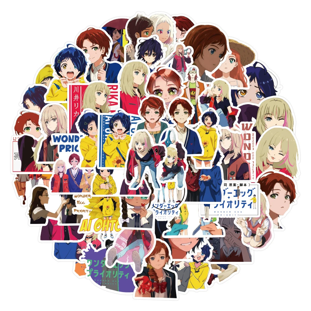 10/30/50PCS WONDER EGG PRIORITY Anime Cartoon Stickers Car Bike Travel  Luggage Phone Guitar Laptop Fridge Waterproof Sticker|Stickers| - AliExpress