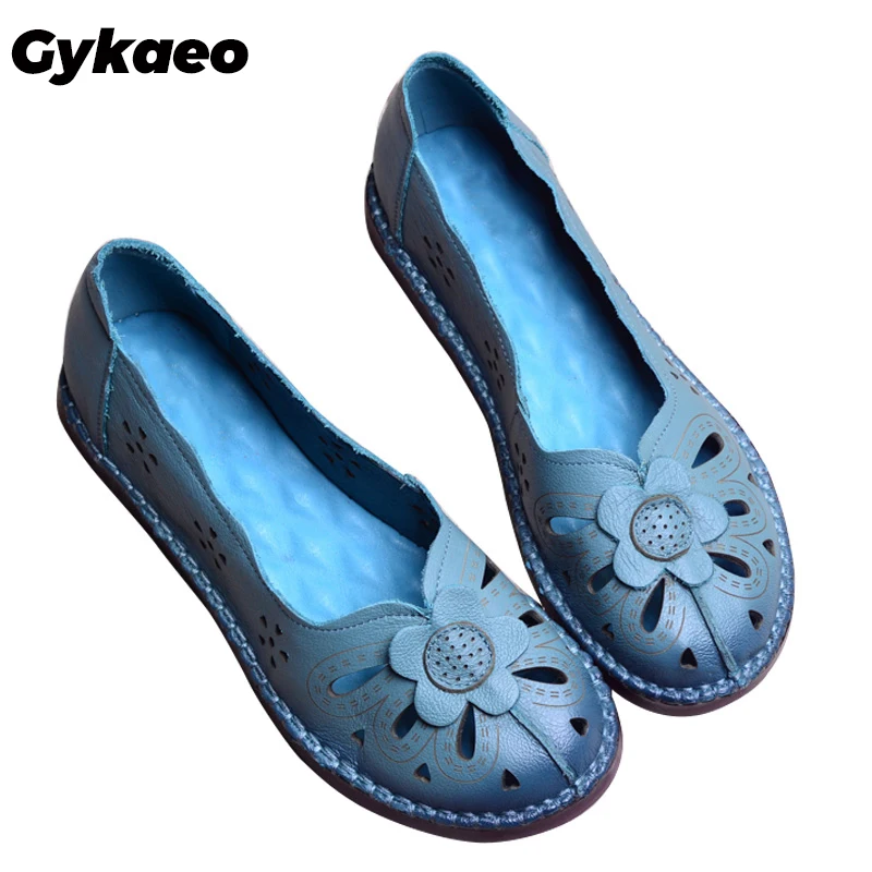 Gykaeo/Весенняя женская обувь из натуральной кожи женские мягкие оксфорды на