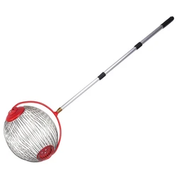 Cueilleur de noix à roulement en acier inoxydable, cueilleur de boules réglable pour recueillir des noix, des noix de pécan, des pommes de crabe 