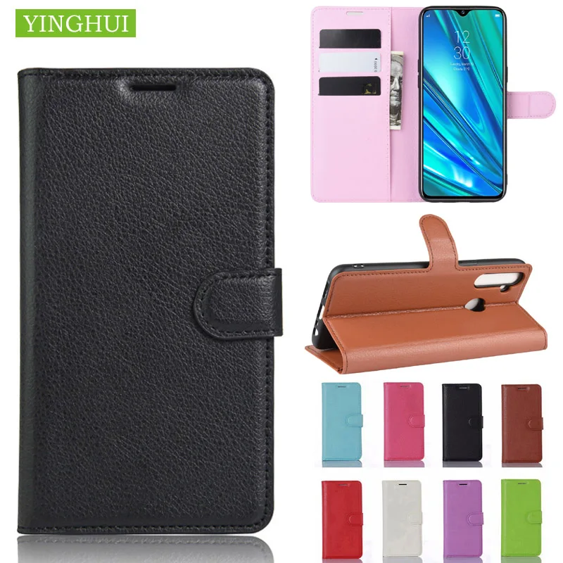Case For OPPO Realme Q Flip Leather Case For OPPO Realme 5 Back Cover For OPPO Realme 5 Pro Book Style Stand Phone Case Cover