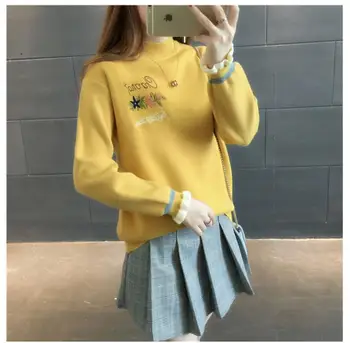 

Explosive models breastfeeding fashion autumn and winter feeding sweater new hot mom postpartum breast milk clothes short tide
