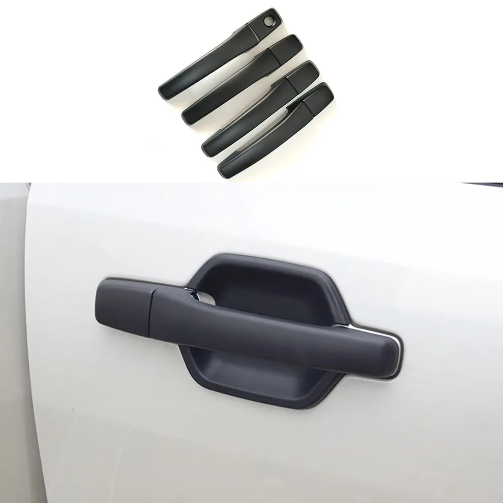 

Черная матовая крышка дверной ручки, 4 шт., подходит для Mitsubishi Pajero V93/V97 2007-2020, внешние модифицированные детали