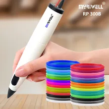 Myriwell Niedrigen Tempe 3D Stift PR 300B 3d Druck Stift Beste für Kinder 30 Farben PCL Filament 1,75mm Weihnachten geburtstag Geschenk