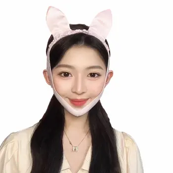 

Comfortable Face-lift Belt V-line Chin Cheek Lift Belt Anti-wrinkle Bandage Bunny Shape Design Beauty Essentials