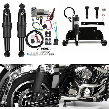 

Motorcycle Rear Air Ride Suspension Electric Center Stand For Harley Road King Electra Glide Road Glide Street Glide 2009-2016