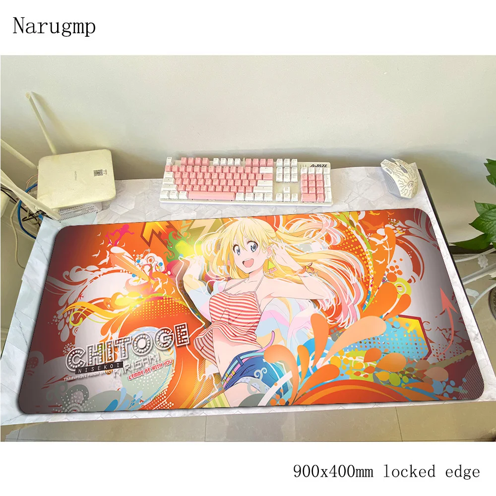Коврик для мыши Nisekoi Indie Pop компьютерный коврик 900x400x3 мм игровой большой