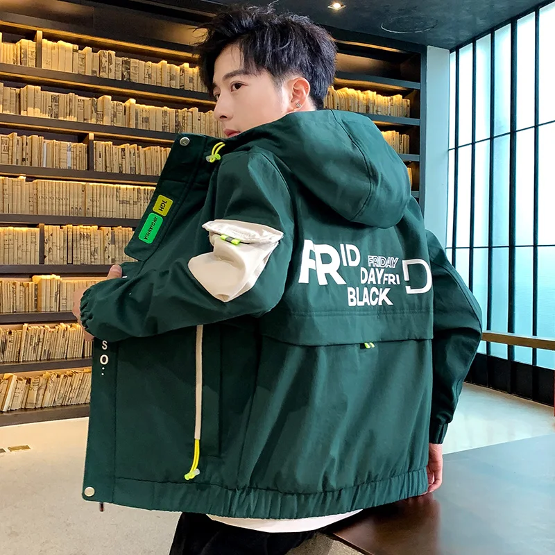 

Men's Outerwear Coat Men Jacket Spring Autumn 2021 New Arrival South Korean Fashion Trend Instagram Overalls Casual Jacket Male