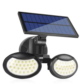 

56 LEDs Solar Double Head Wall Lamps Motion Detection Household Garden Outdoor IP65 Waterproof Light