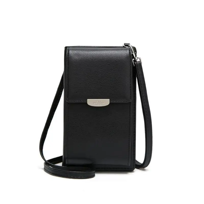 

New Fashion Handbags Multi-function Solid Color Women Shoulder Bags Leather Money Phone Purse Mini Messenger Handbag