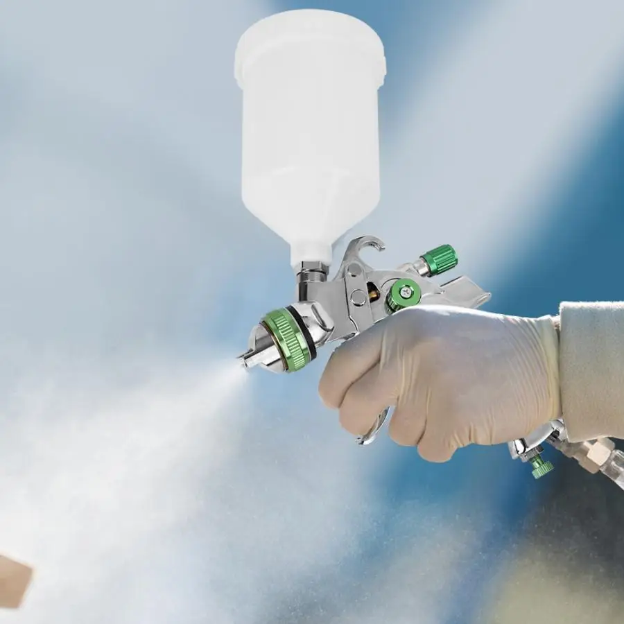 Распылитель HVLP Аэрограф ручной алюминиевый сплав напорный распылительный комплект краски