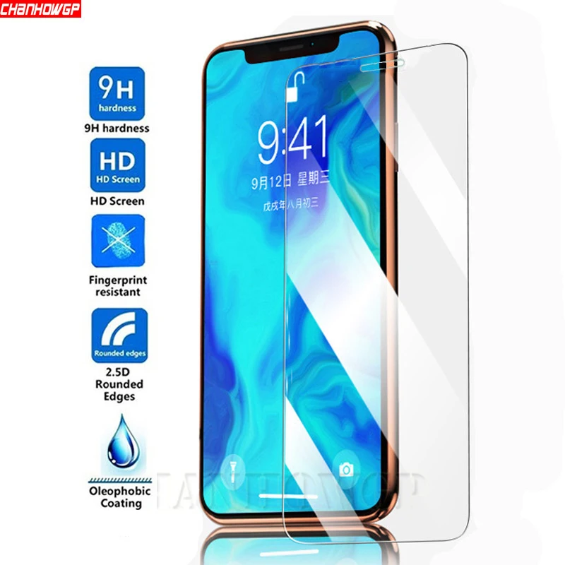 

Protective Tempered Glass For iPhone 11 7 8 6 6s Plus X XR XS Screen Protector on The For iPhone XR XS 11 Pro Max 9H Glass Film