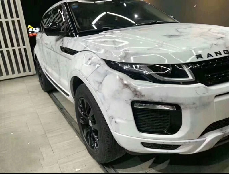 Gloss PVC Waterproof Marble Pattern Film Sticker Wallpaper Adhesive Furniture Decal Wrapping Car Wrap Foil With Air Release