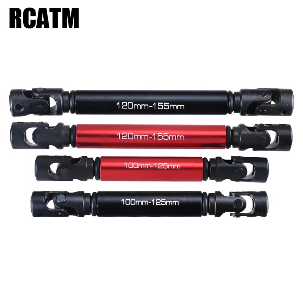 

2pcs Metal Transmission Shaft CVD 120-155mm 100-125mm For 1/10 RC Crawler Car Defender Traxxas TRX4 324mm Wheelbase Series