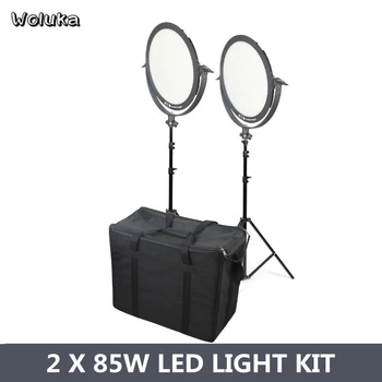 

85W LED Panel Light Kit Photo Studio Lighting Kit Equipment Photography Video Shooting Two Lamps Set 3200 TO 5600K CD50 T10
