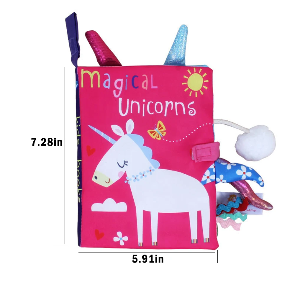 

Kidsbooks Baby Early Learning Tearing Tail Cloth Book Parent-child Interactive Sound Paper Puzzle Cloth Book Toy