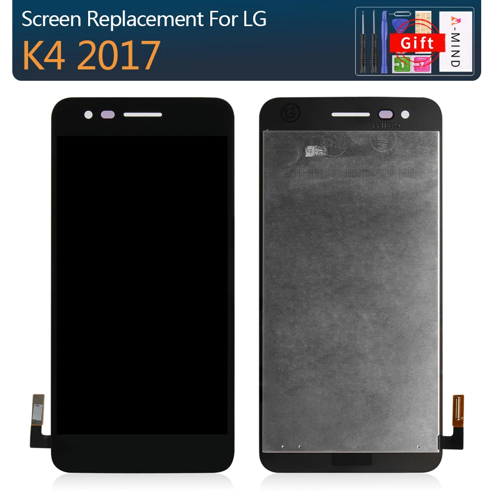 

5.0'' For LG K4 2017 M160 LCD Display Screen With Touch Screen Digitizer Assembly m151 m160e Lcd Repair Parts With Frame
