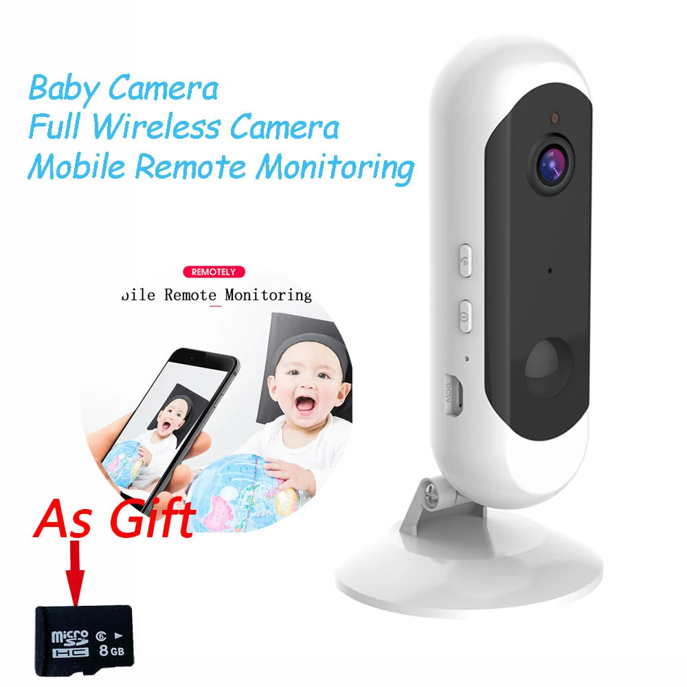 

Mobile Remote Monitoring Baby Monitor HD WiFi Auto Tracking IP Camera Home Security Camera Battery Camera Battery Powered Baby