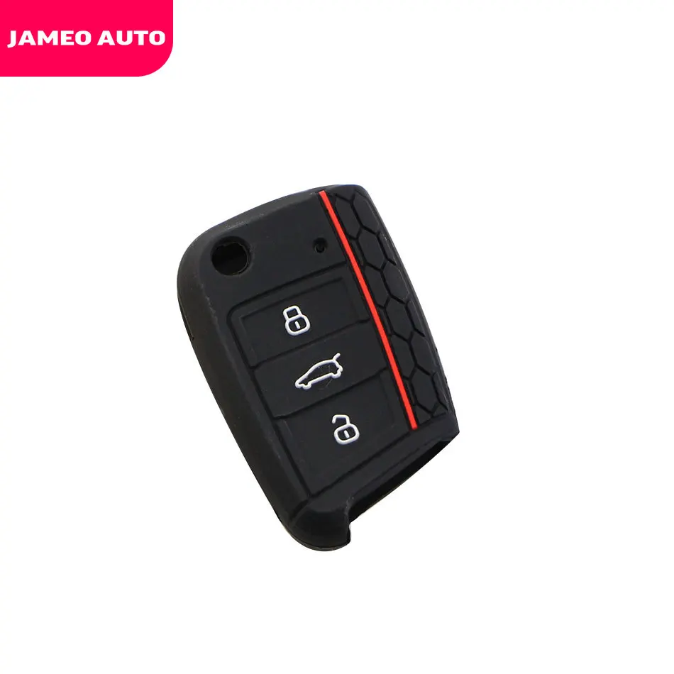 Чехол для автомобильного ключа с 3 кнопками VW Golf 7 Mk7 New Polo for Skoda Octavia A7|Футляр ключа|