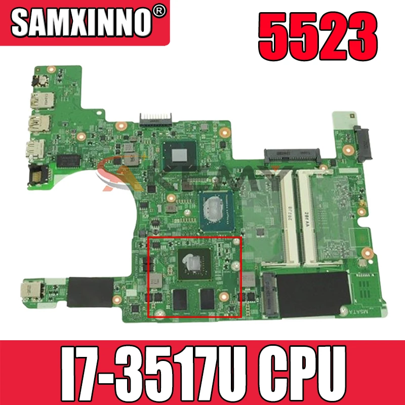 Оригинальная материнская плата для ноутбука DELL Inspiron 15R 5523 Core I7-3517U CN-0GNR2R 0GNR2R 11307-1