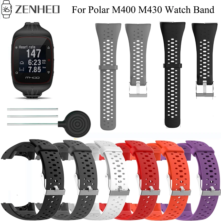 Силиконовый браслет для Polar M400 M430 GPS спортивные Смарт часы с заменой ремешка