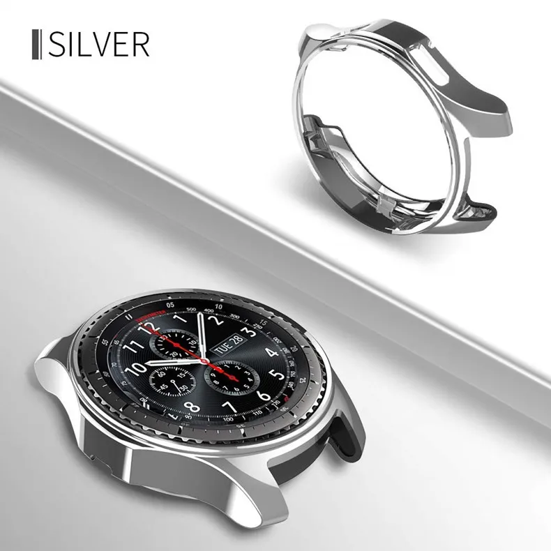 Чехол для samsung Galaxy Watch 46 мм 42 мм gear S3 frontier case galss bumper мягкие Смарт-часы Аксессуары покрытие защитная оболочка