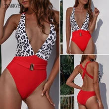 Леопардовый бразильский купальник, сдельный сексуальный бикини, пуш-ап купальник, женский купальник, монокини с открытой спиной, высокий вырез, v-образный вырез, купальный костюм
