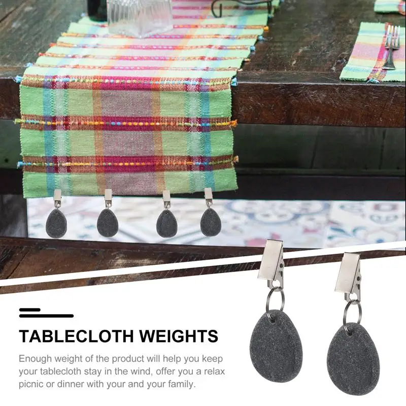 Weights Tablecloth Table Weight Iron Outdoor Curtain Shower Pendant Garden Drapery Weighted Heavy Cover Picnic Clips Stones table cloth