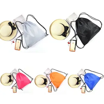 

2019 Hot Man Women Large Capacity String Drawstring Back Pack Cinch Sack Gym Tote Bag School Sport Bag New Style Minimalist