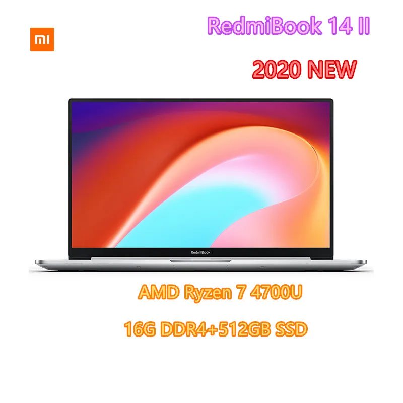 Xiaomi RedmiBook 14 дюймовый ноутбук II AMD Ryzen 7 4700U 16G DDR4 512 ГБ SSD 1920*1080 FHD ультратонкий Windows
