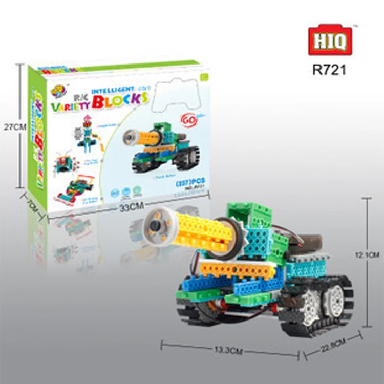 

Longyue HiQ 4-in-1 Flexible Stone Remote Control Tank Robot Children'S Educational Assembled Building Blocks Fight Inserted