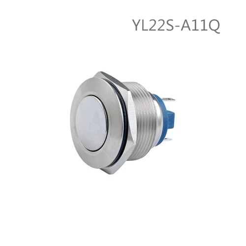 

22mm Waterproof Momentary High Round Metal Push Button Switch Car Start Horn Speaker Bell Automatic Reset 12mm metal switch