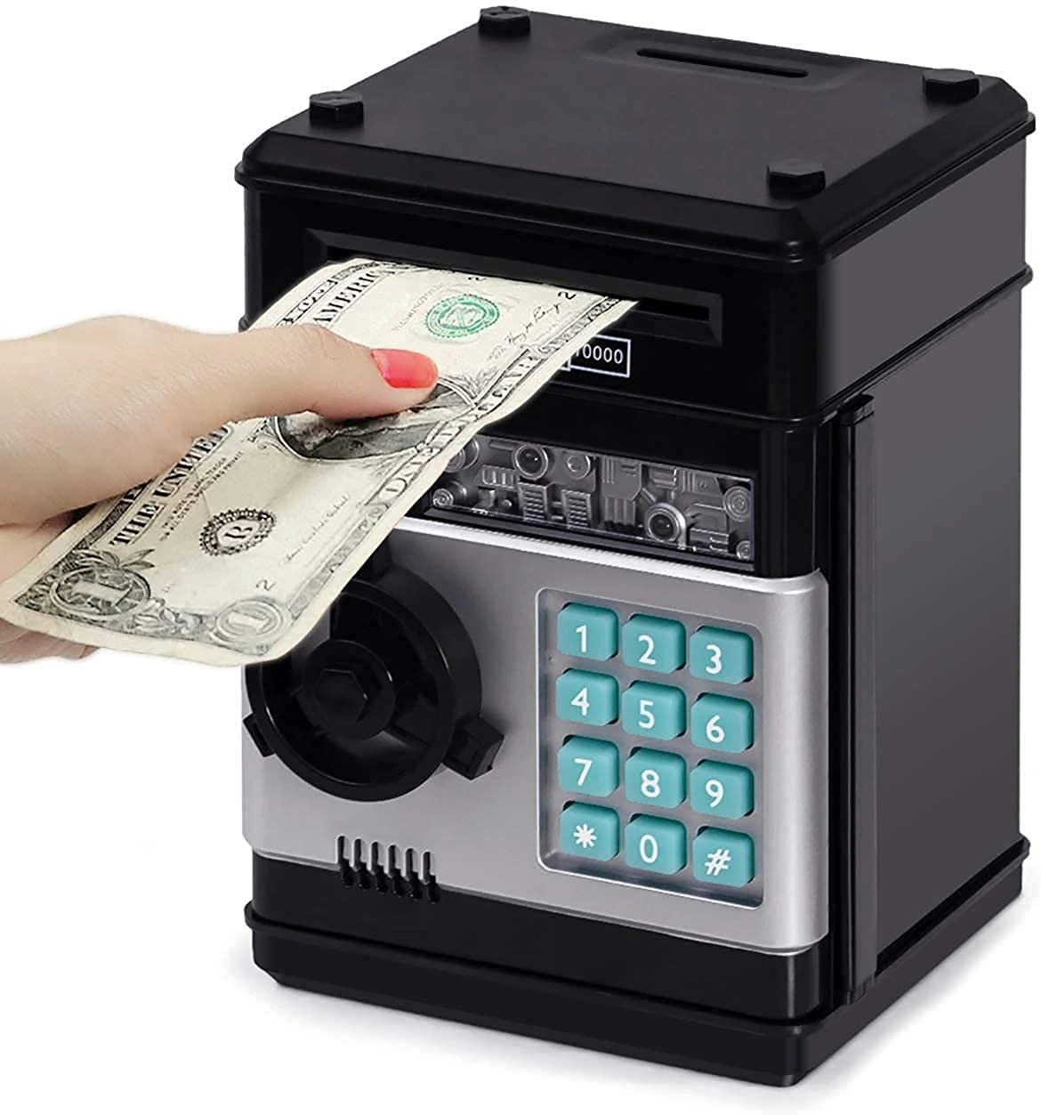 Electronic Piggy Bank Atm Password Cash 