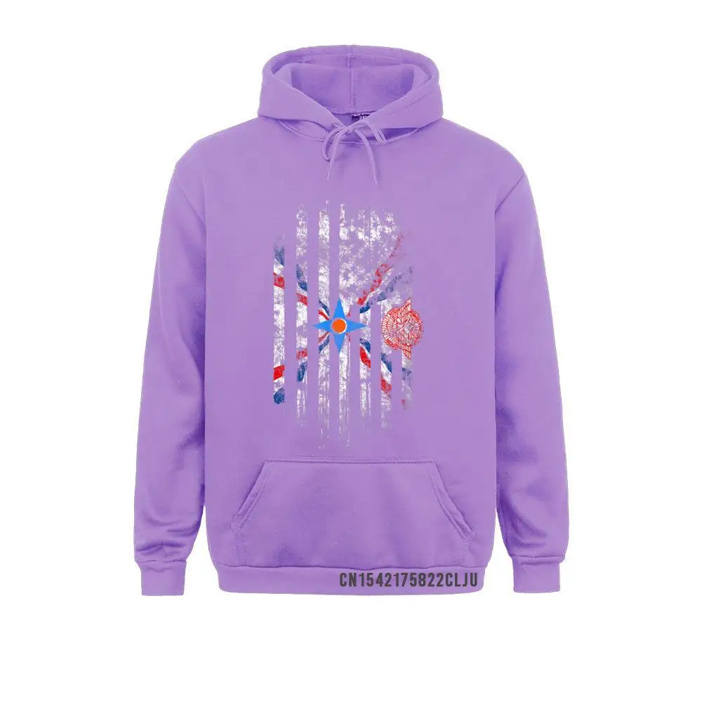 Printed On Assyrian American Flag - Assyria and USA Pride T-Shirt__97A2647 Youth Sweatshirts Classic ostern Day Long Sleeve Hoodies  Clothes Assyrian American Flag - Assyria and USA Pride T-Shirt__97A2647purple
