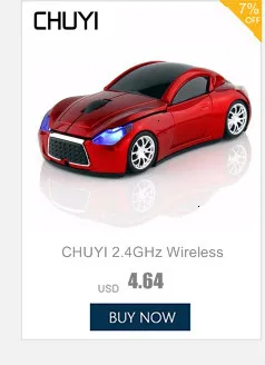 CHYI форма спортивной машины беспроводная мышь 3D USB оптическая мышь ПК компьютер мини беспроводная мышь для детей подарок коллекция ноутбука Настольный