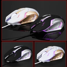 Проводная игровая мышь Профессиональный usb-кабель светодиодный оптический геймер мышь для компьютера ноутбука ПК мыши